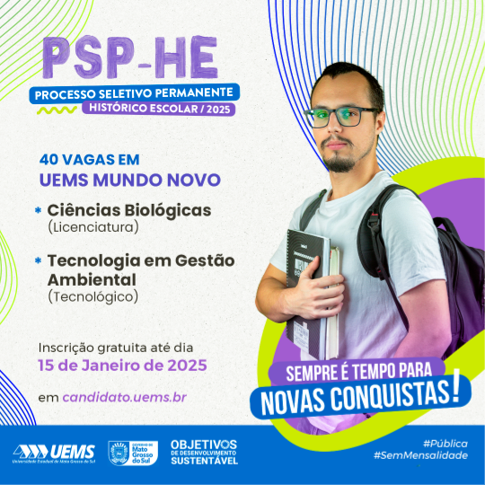 Uems Mundo Novo Oferta Vagas Para Ingresso Sem Vestibular O Progresso