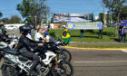 Sindicato dos Policiais Rodoviários protesta durante a motociata de Bolsonaro