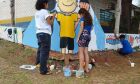 Alunos homenageiam Ziraldo com projeto de grafite em Escola Municipal 