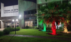 TJMS ilumina fachada com as cores da bandeira do Rio Grande do Sul