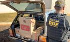Veículo carregado com 200 pacotes de cigarros contrabandeados é apreendido pelo DOF