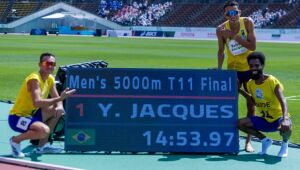 Atleta do Sesi e padrinho da Corrida do Pantanal, Yeltsin Jacques é campeão mundial de atletismo
