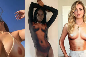 Peça que imita corpo nu é sucesso entre famosas como Kylie Jenner e Chiara Ferragni