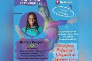 A Federação de Ginástica de MS irá oferecer curso gratuito de ginástica artística feminina