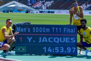 Atleta do Sesi e padrinho da Corrida do Pantanal, Yeltsin Jacques é campeão mundial de atletismo