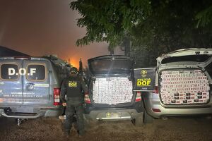 Veículos carregados com mercadorias ilegais são apreendidos pelo DOF na região de Vista Alegre