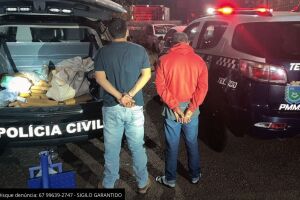 Polícias Civil e Militar prendem dois por tráfico de drogas