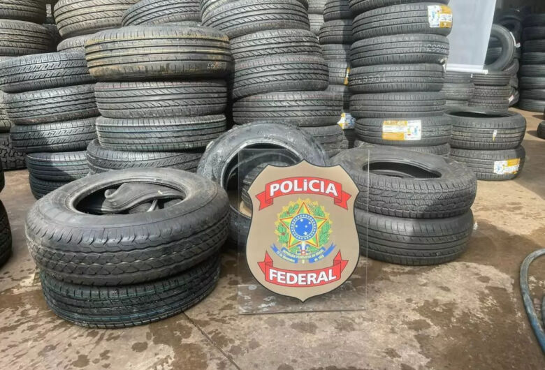 PF apreende quase 6 mil pneus em operação de combate a contrabando