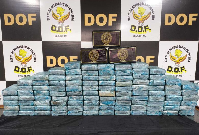 Apreensão milionária de cloridrato de cocaína que seguia para o Porto de Paranaguá é feita pelo DOF 