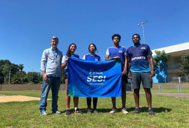 Três atletas da Escola Sesi Três Lagoas são convocados para os Jogos Escolares Brasileiros