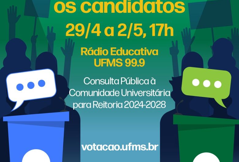 Candidatos à Reitoria participam de entrevistas na Rádio Educativa UFMS 99.9