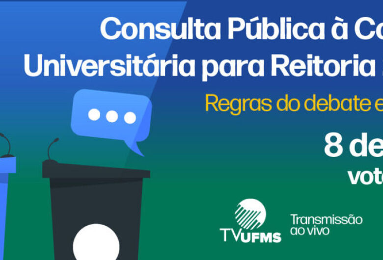 Debate público entre os candidatos à Reitoria será realizado no dia 8 de maio