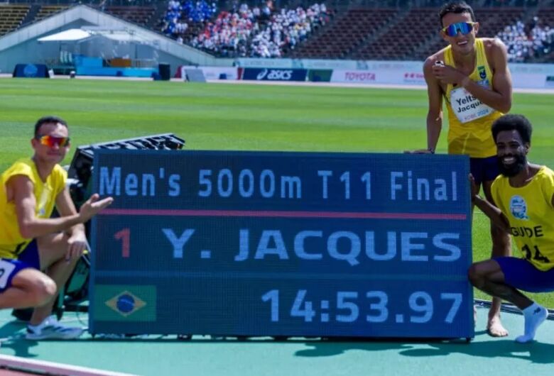 Atleta do Sesi e padrinho da Corrida do Pantanal, Yeltsin Jacques é campeão mundial de atletismo
