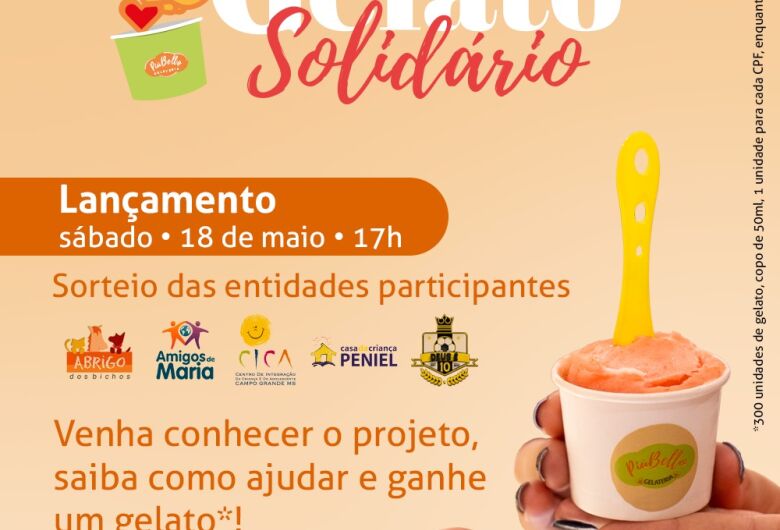PiùBello lança ação "Gelato Solidário" para apoiar instituições de caridade locais