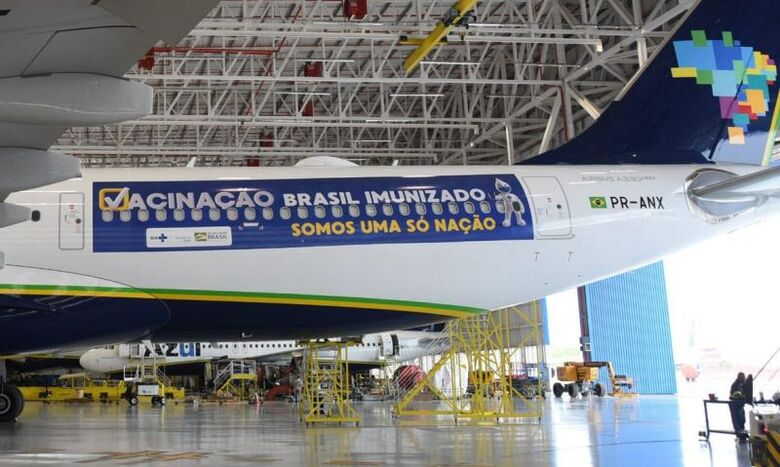 Avião que vai buscar vacinas na Índia decola hoje do Recife - Crédito: © Divulgação/Ministério da Saúde