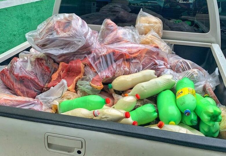 A carne ilícita era vendida em comércios locais - Crédito: foto: Divulgação/PC