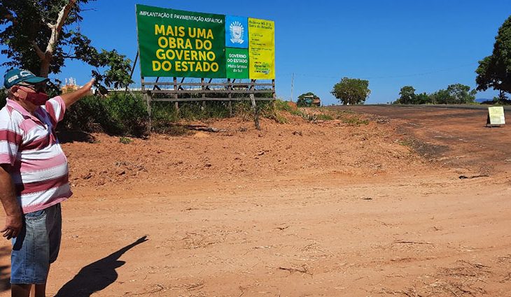 Pavimentação do trecho da Serra do Amasílio está 50% executada - Crédito: Divulgação - Portal do Governo de Mato Grosso do Sul