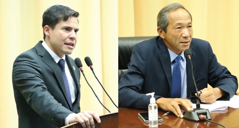 Diogo Castilho e Elias Ishy são vereadores independentes e não fazem base ao prefeito Alan Guedes - Crédito: VALDENIR RODRIGUES/CMD