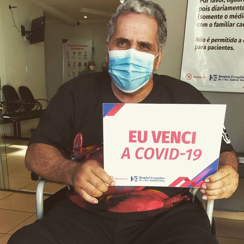 Vereador Creusimar Barbosa recebe alta após 16 dias internado por conta da Covid-19 - Crédito: Reprodução/Instagram