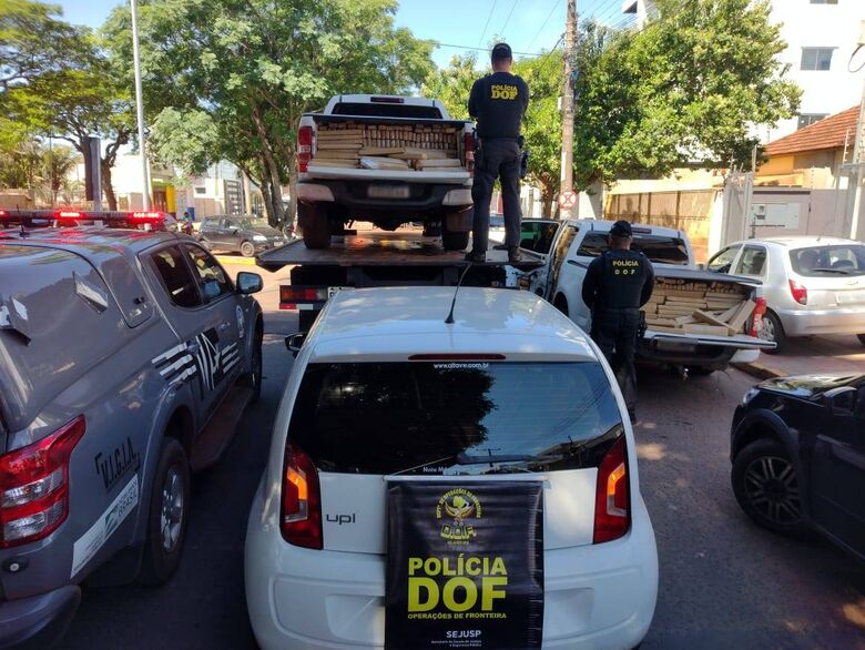 DOF apreende 3 toneladas e maconha e camionete roubada - Crédito: Divulgação/DOF