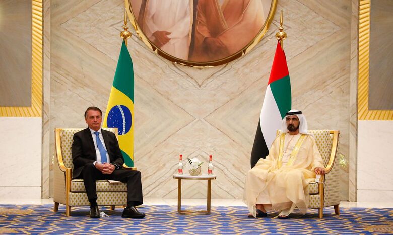 Presidente se reúne com emir de Dubai - Crédito: © Alan Santos/PR/Direitos reservados
