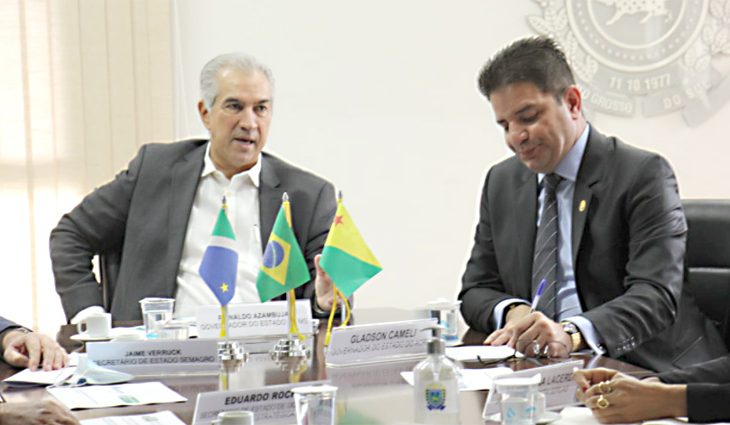 Reinaldo Azambuja compartilha modelo de gestão do MS com o governador do Acre - Crédito: Chico Ribeiro