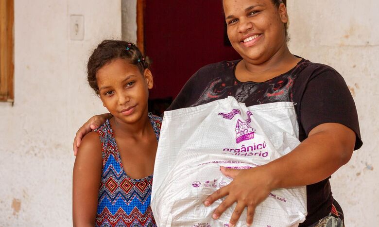 Foram distribuídas mais mais de 75 mil cestas orgânicas para cerca de 80 comunidades em quatro estados do país - Crédito: Mário Grave/Agência Is