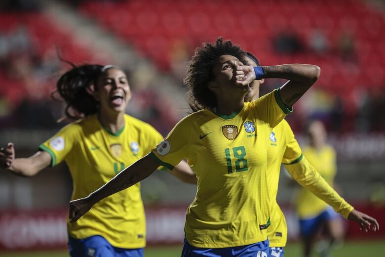 Campeã com uma rodada de antecedência, Canarinho se despediu do Sul-Americano Feminino Sub-20 diante da Venezuela - Crédito: Staff Images Woman/CONMEBOL