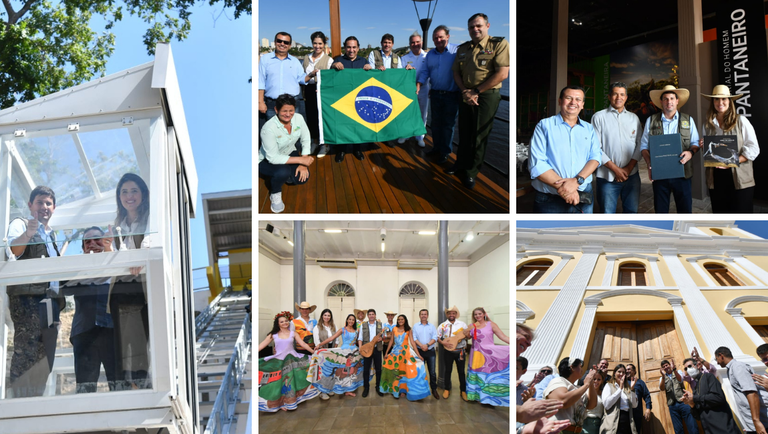 Ministro do Turismo, Carlos Brito, cumpriu agenda em Corumbá - Crédito: Roberto Castro/MTur