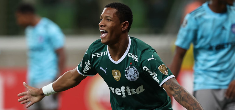 Danilo comemora o gol do Palmeiras - Crédito: Cesar Greco/Palmeiras