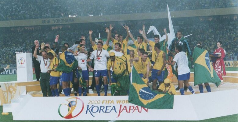 Brasil conquistou o quinto título mundial em 2002 - Crédito: Acervo CBF