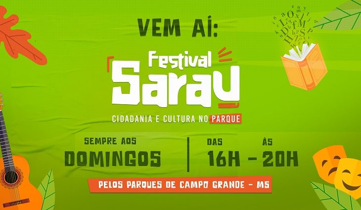 Festival Sarau no Parque vai de integrar arte, cultura e cidadania com 400 atrações - Crédito: Divulgação