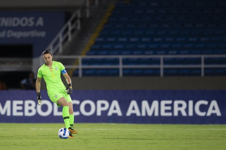 Goleira Lorena não sofreu nenhum gol durante a Copa América - Crédito: Thais Magalhães/CBF