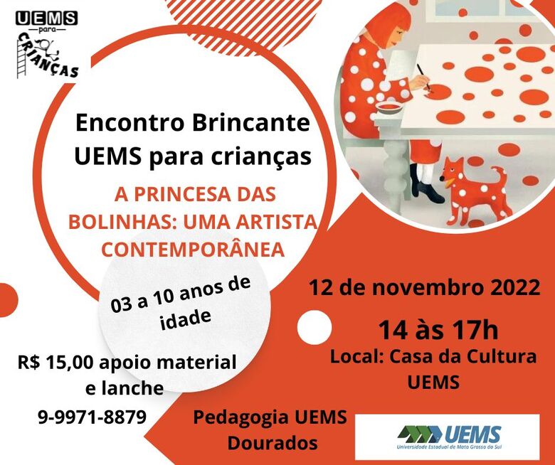 UEMS/Dourados: Curso de Pedagogia realiza Encontro brincante para crianças no dia 12 de novembro - Crédito: Divulgação