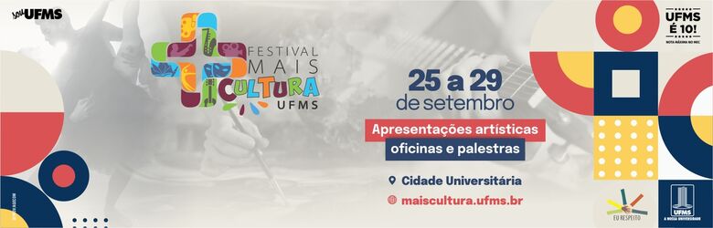 Festival Mais Cultura promove apresentações artísticas, oficinas e palestras a partir do dia 25 - Crédito: Divulgação