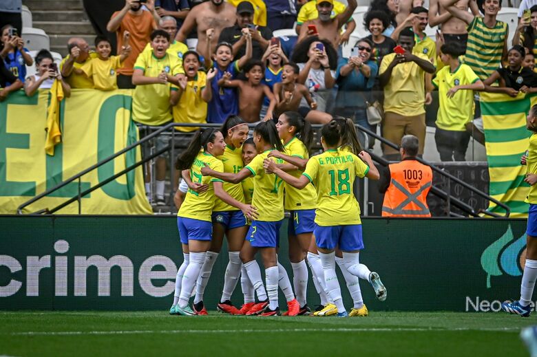 Com gol de Priscila no fim, Brasil venceu Japão por 4 a 3 - Crédito: Nayra Halm / Staff Images Woman / CBF