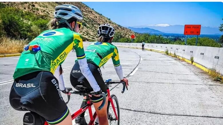 Brasil conquista ouro no ciclismo em Santiago - Crédito: Reprodução Instagram/Nicole Borges