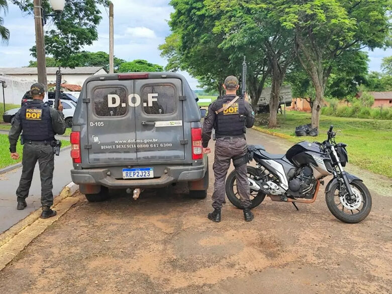 Homem que furtou motocicleta em Naviraí é preso pelo DOF em Tacuru - 