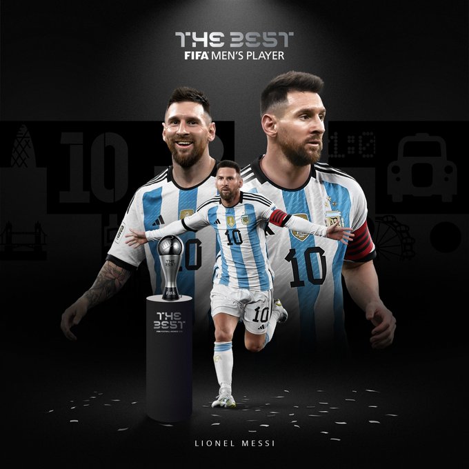 Messi é eleito o melhor jogador do mundo pela 8ª vez - Crédito: FIFA 