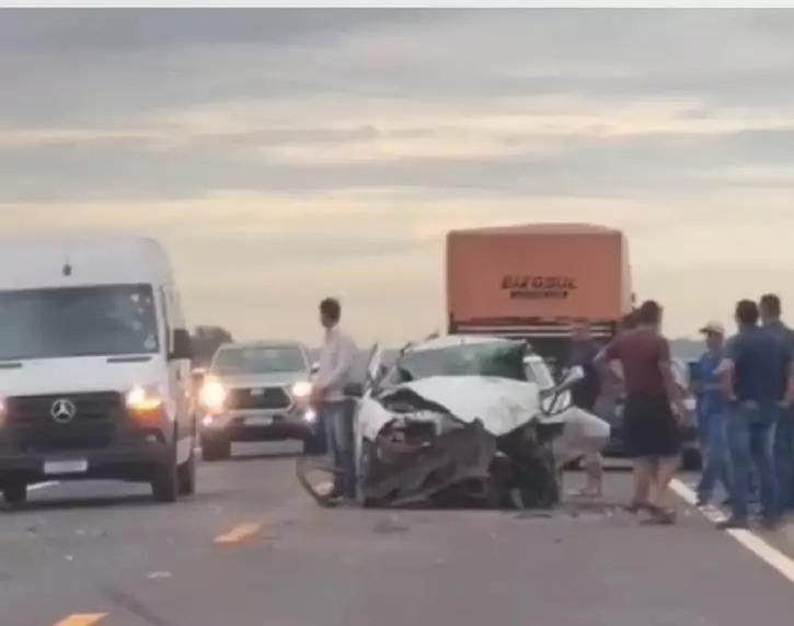 Motorista morre em acidente com 4 veículos entre Itaporã e Maracaju - 