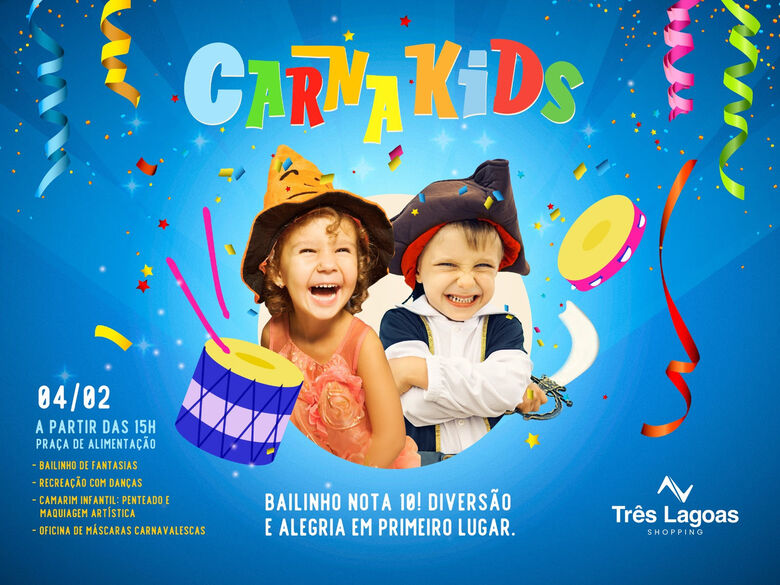 
Shopping Três Lagoas realiza carnaval infantil - 