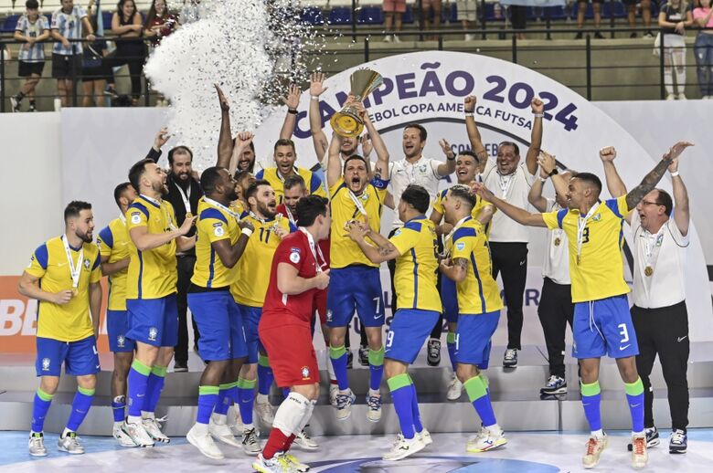Seleção Brasileira é campeã da Copa América de Futsal - Crédito: CONMEBOL