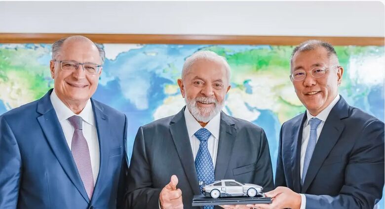 Em reunião com Lula, Hyundai anuncia US$ 1,1 bi em investimentos - Crédito: Ricardo Stuckert /PR