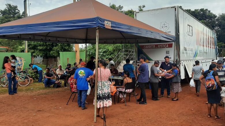 Carreta da Justiça atinge público indígena recorde em aldeias - Crédito: Divulgação