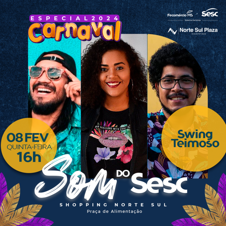 Som do Sesc terá edição especial de Carnaval nesta quinta-feira - Crédito: Divulgação