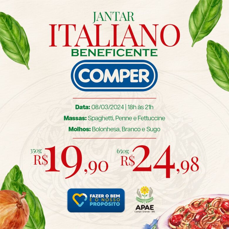 Comper Itanhangá realiza jantar beneficente em prol da APAE de Campo Grande - 