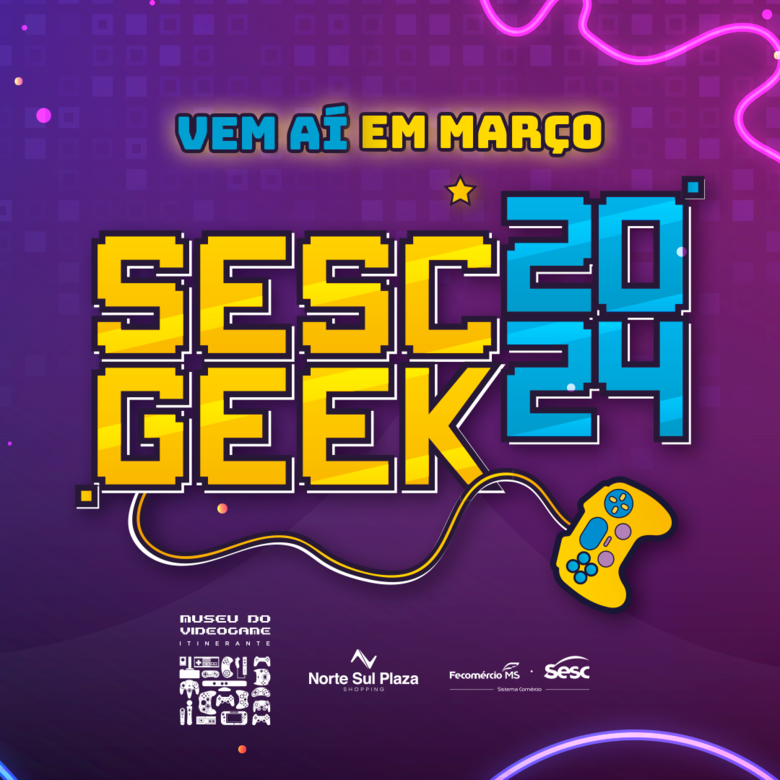 Sesc Geek 2024 dá largada em março com torneios de games, just dance e cosplay - Crédito: Divulgação