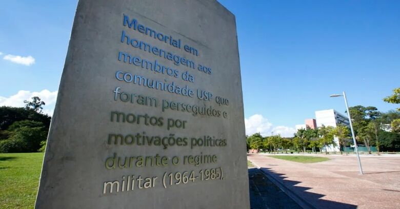 Memorial aos membros da USP perseguidos pela ditadura militar  - Crédito:  Marcos Santos / USP Imagens