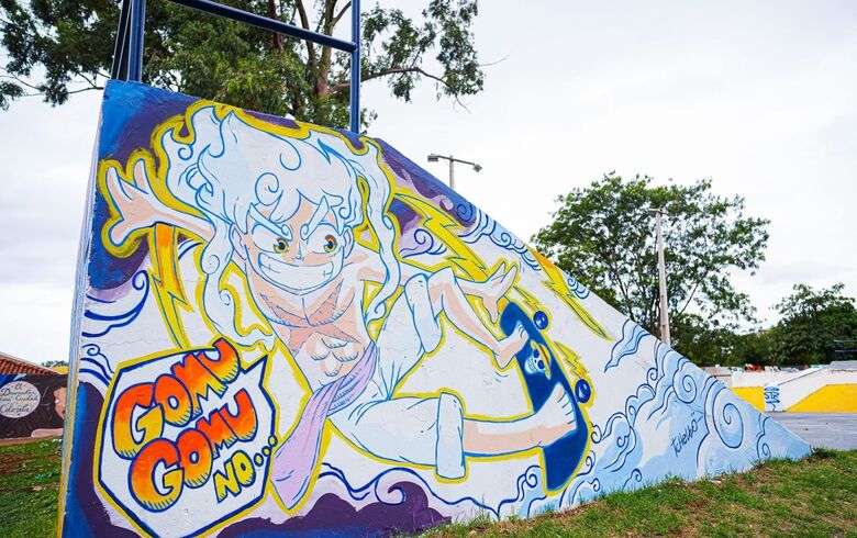Concurso de Grafite valoriza expressão artística e dá novo colorido à Praça do Parque Alvorada - Crédito: Assecom