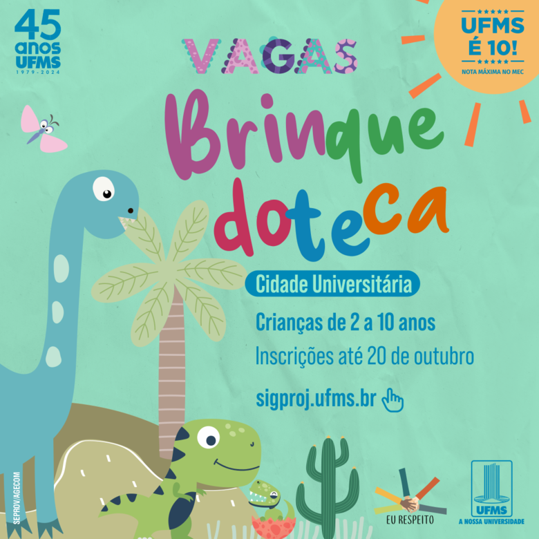Brinquedoteca da Cidade Universitária abre inscrições para atendimento a crianças de 2 a 10 anos - Crédito: Divulgação